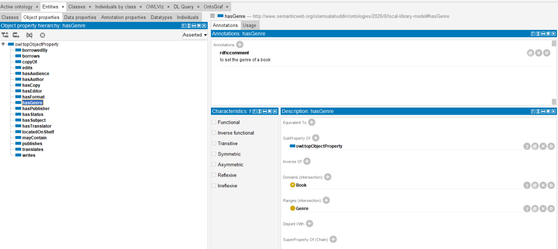 Example Object Properties